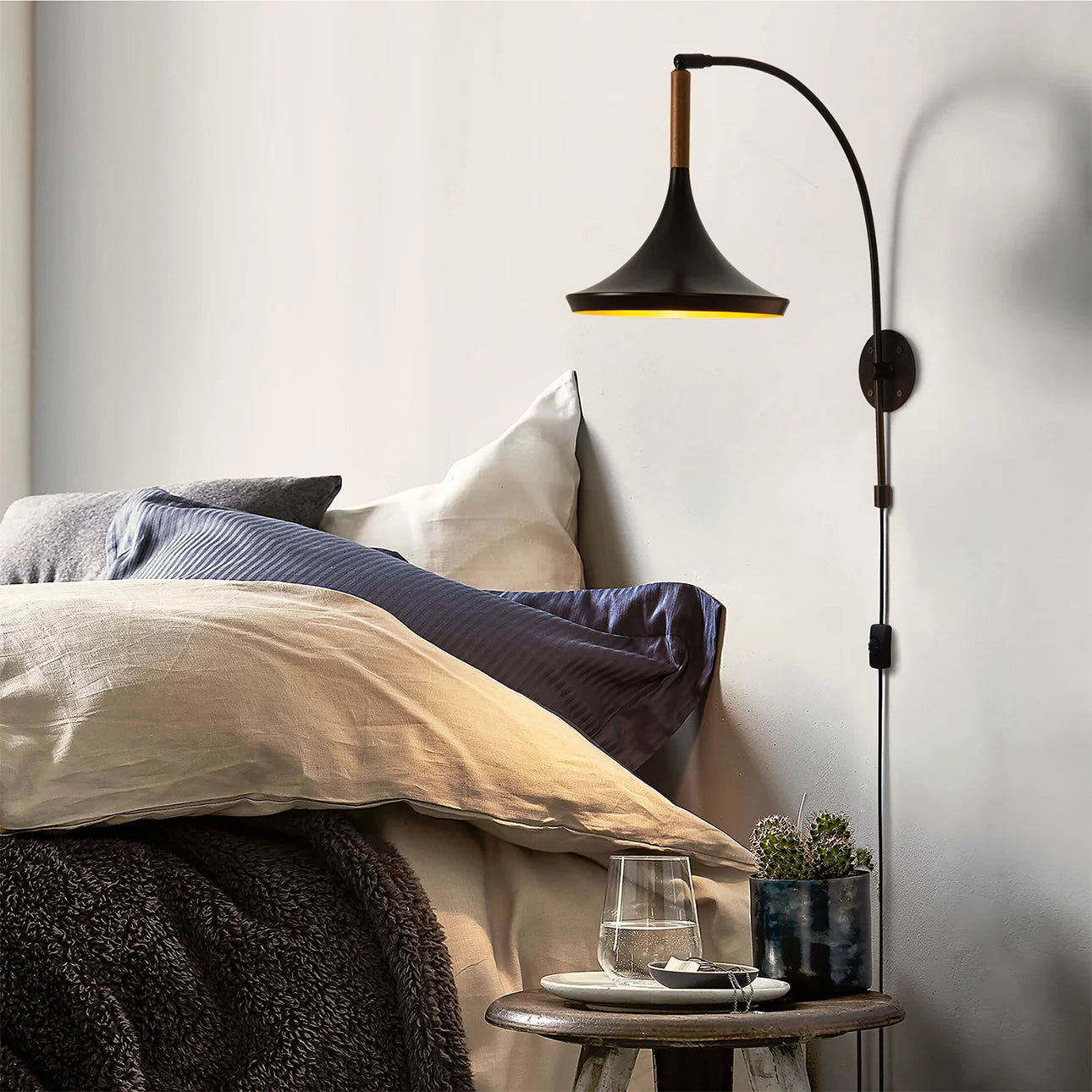Lodi Plug-in Wall Sconce Wall Sconce NOVA of California   