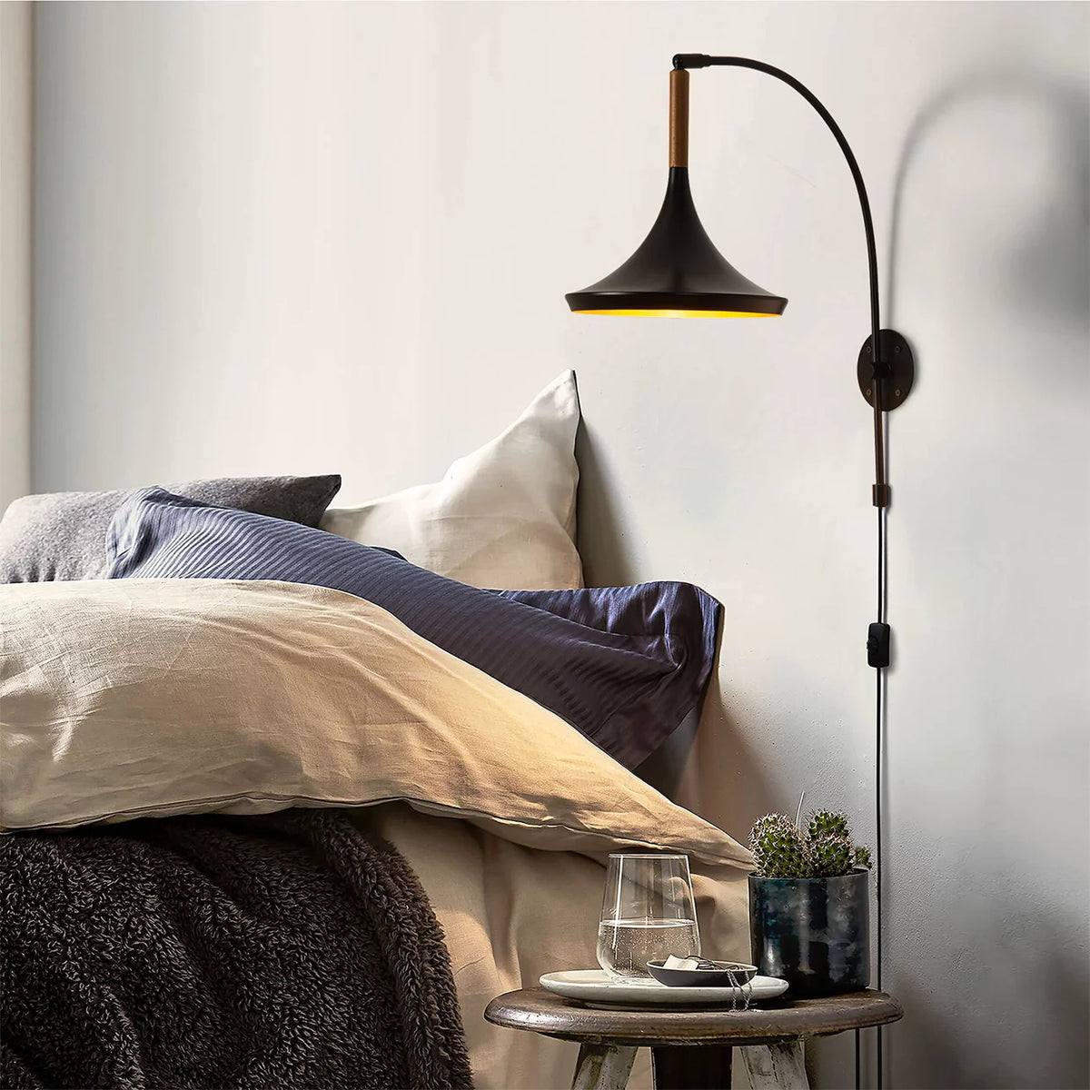 Lodi Plug-in Wall Sconce Wall Sconce NOVA of California   