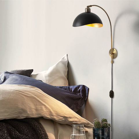 Bedroom Wall Sconces - Luna Bella Plug-in Wall Sconce Wall Sconce NOVA of California   