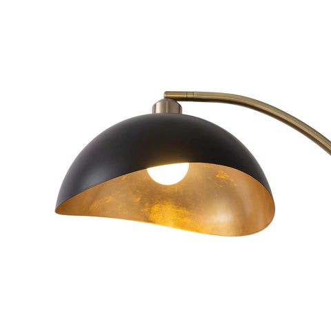 Luna Bella Chairside Arc Floor Lamp – Weathered Brass Floor Lamp NOVA of California   