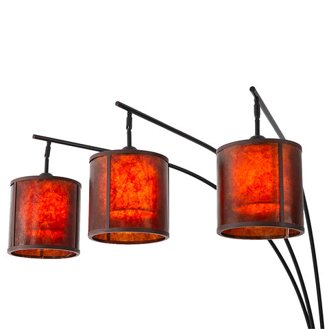 Layers Natural Mica 3 Light Arc - Floor Lamp Floor Lamp NOVA of California   