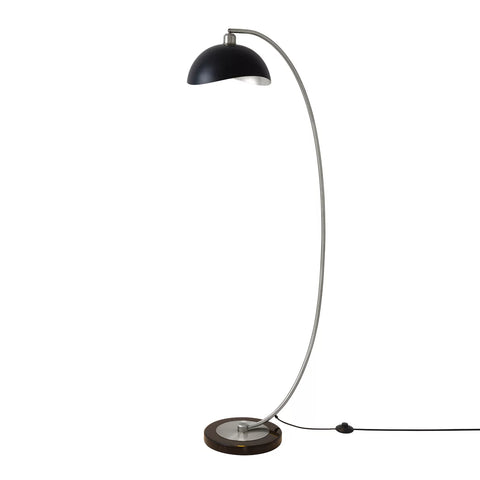Luna Bella Chairside Arc Floor Lamp – Antique Nickel Floor Lamp NOVA of California   