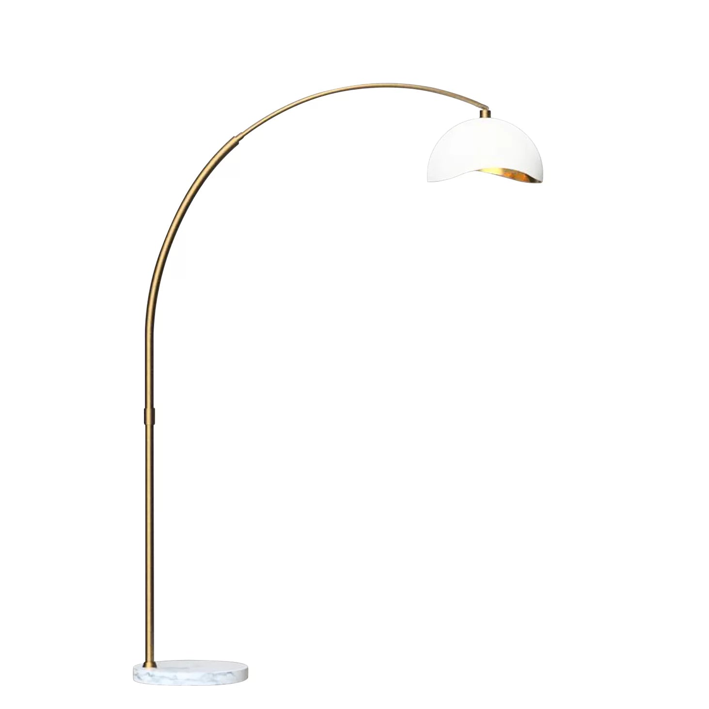 Luna Bella Arc - Floor Lamp Floor Lamp NOVA of California Matte White  