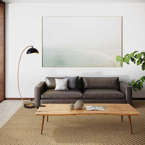 Luna Bella Chairside Arc Floor Lamp – Weathered Brass Floor Lamp NOVA of California   