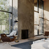 Luna Bella Chairside Arc Floor Lamp – Weathered Brass Floor Lamp NOVA of California   