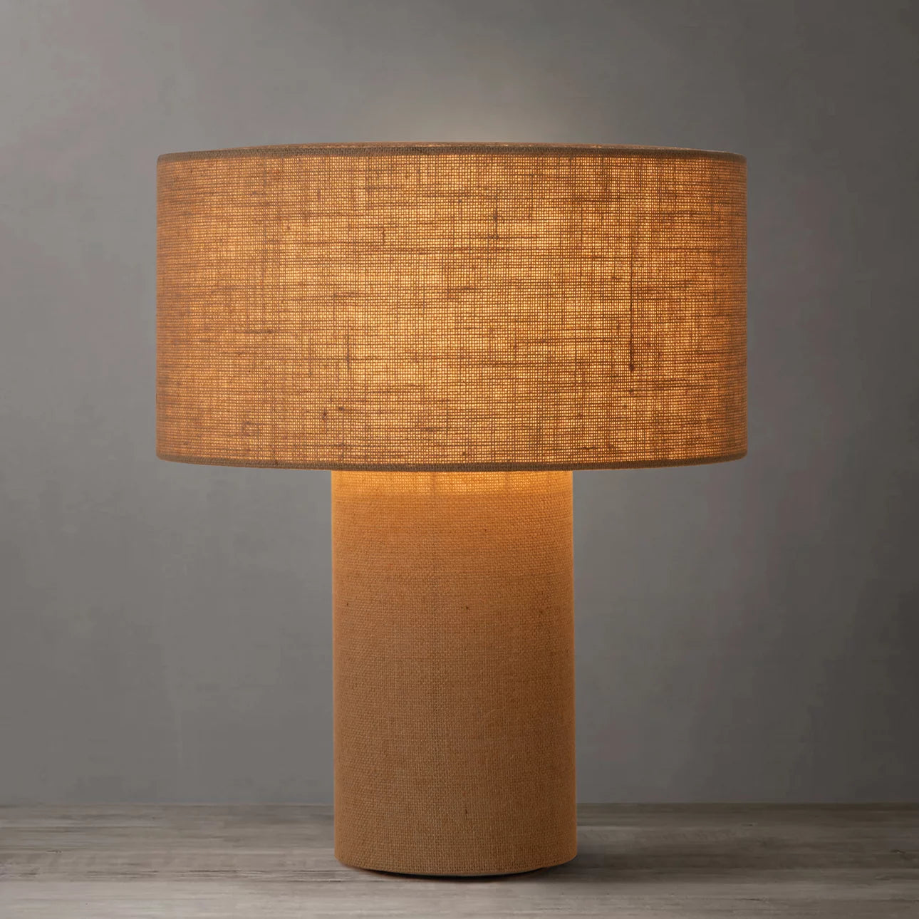 Moonlight Woven Burlap - Table Lamp Table Lamps NOVA of California   