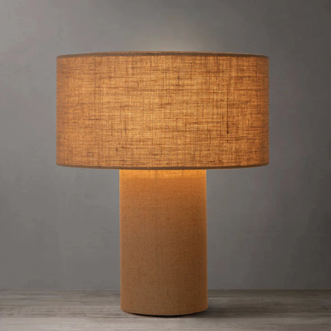 Moonlight Woven Burlap - Table Lamp Table Lamps NOVA of California   