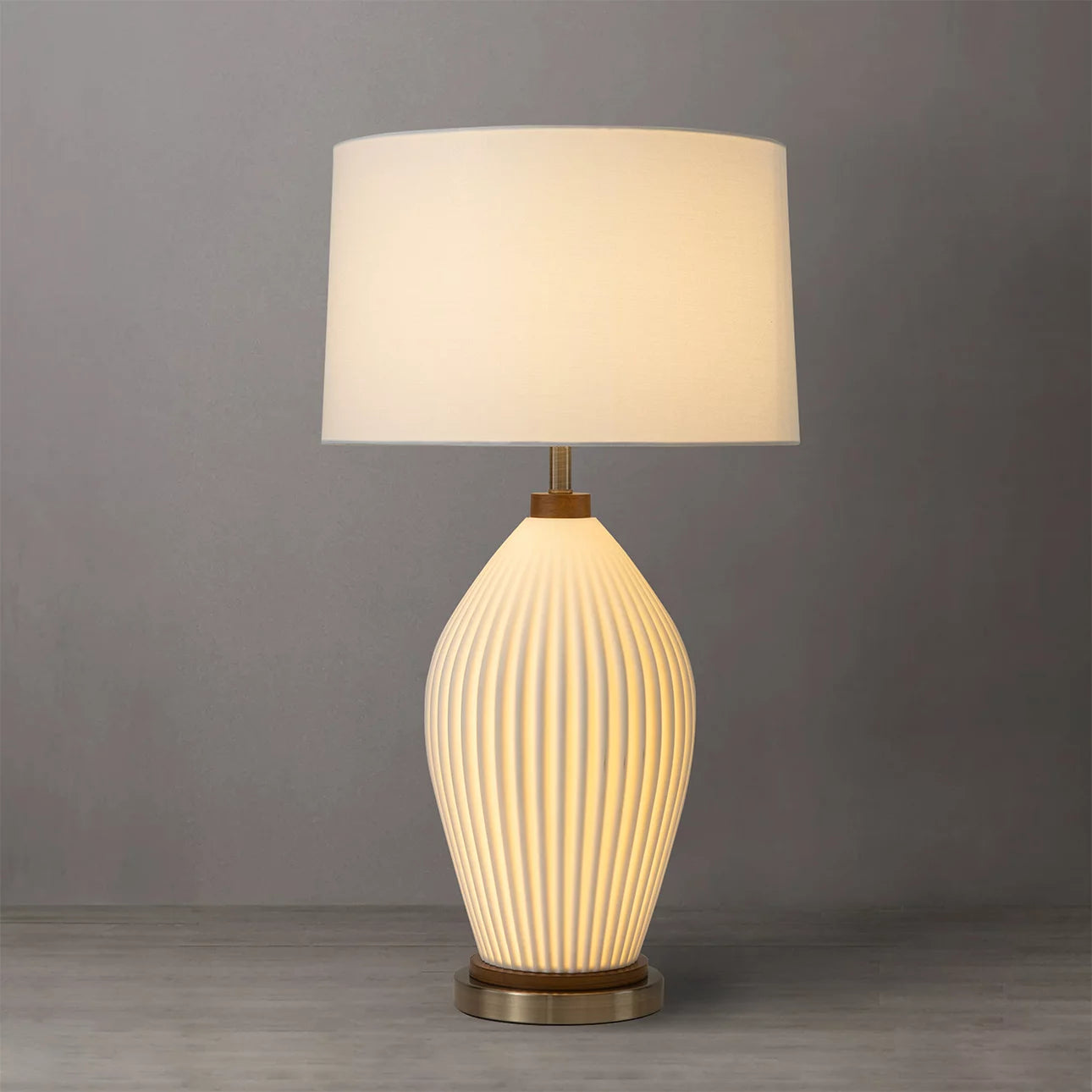 Santa Clara Bone Porcelain Nightlight -  Table Lamp Table Lamps NOVA of California   