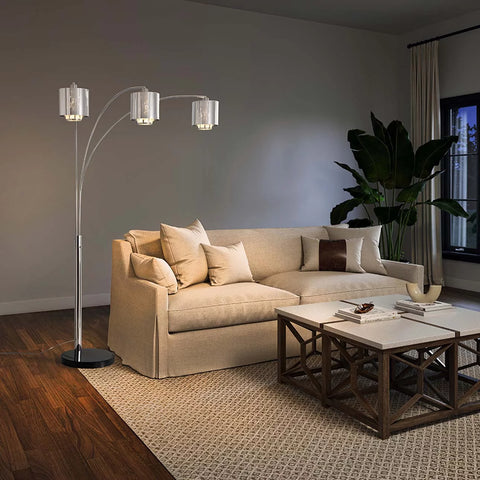 Marilyn 3 Light Arc Floor Lamp Floor Lamp NOVA of California   