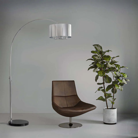 Marilyn 1 Light Arc Floor Lamp Floor Lamp NOVA of California   