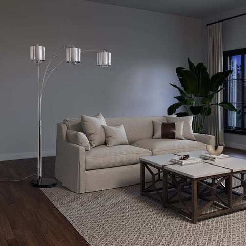 Marilyn 3 Light Arc Floor Lamp Floor Lamp NOVA of California   