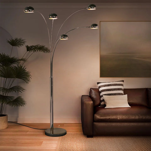 Mushroom 5 Light Arc Floor Lamp Floor Lamp NOVA of California   
