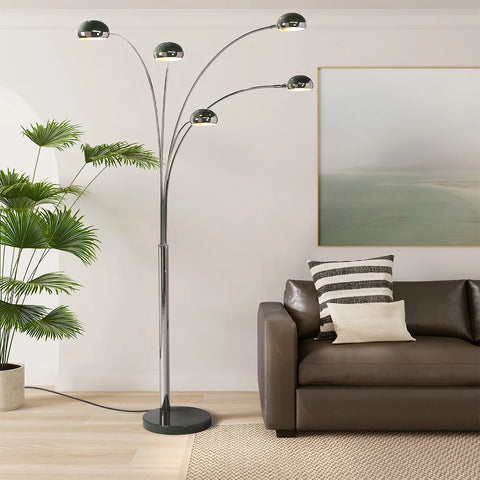 Mushroom 5 Light Arc Floor Lamp Floor Lamp NOVA of California   