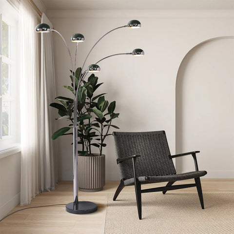 Mushroom 5 Light Arc Floor Lamp Floor Lamp NOVA of California   