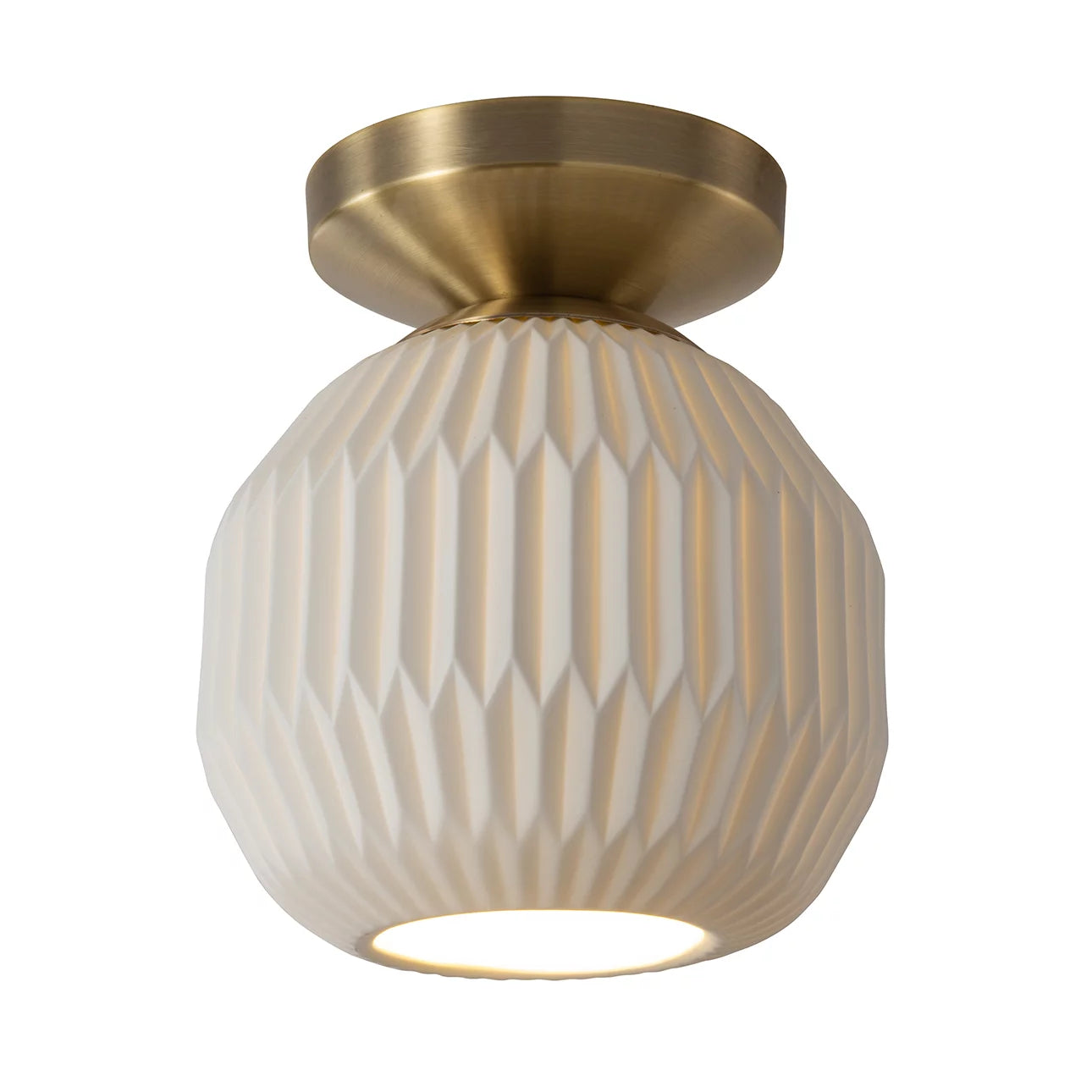 Moraga Bone Porcelain - Semi Flush Mount Flushmount NOVA of California   