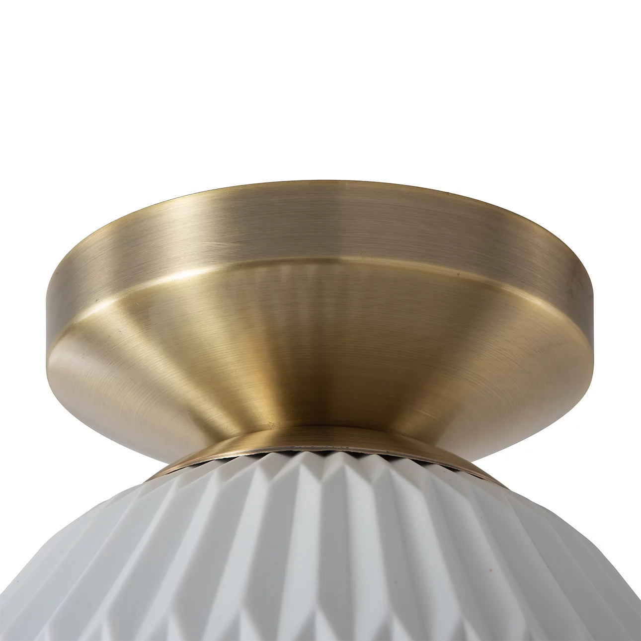 Moraga Bone Porcelain - Semi Flush Mount Flushmount NOVA of California   