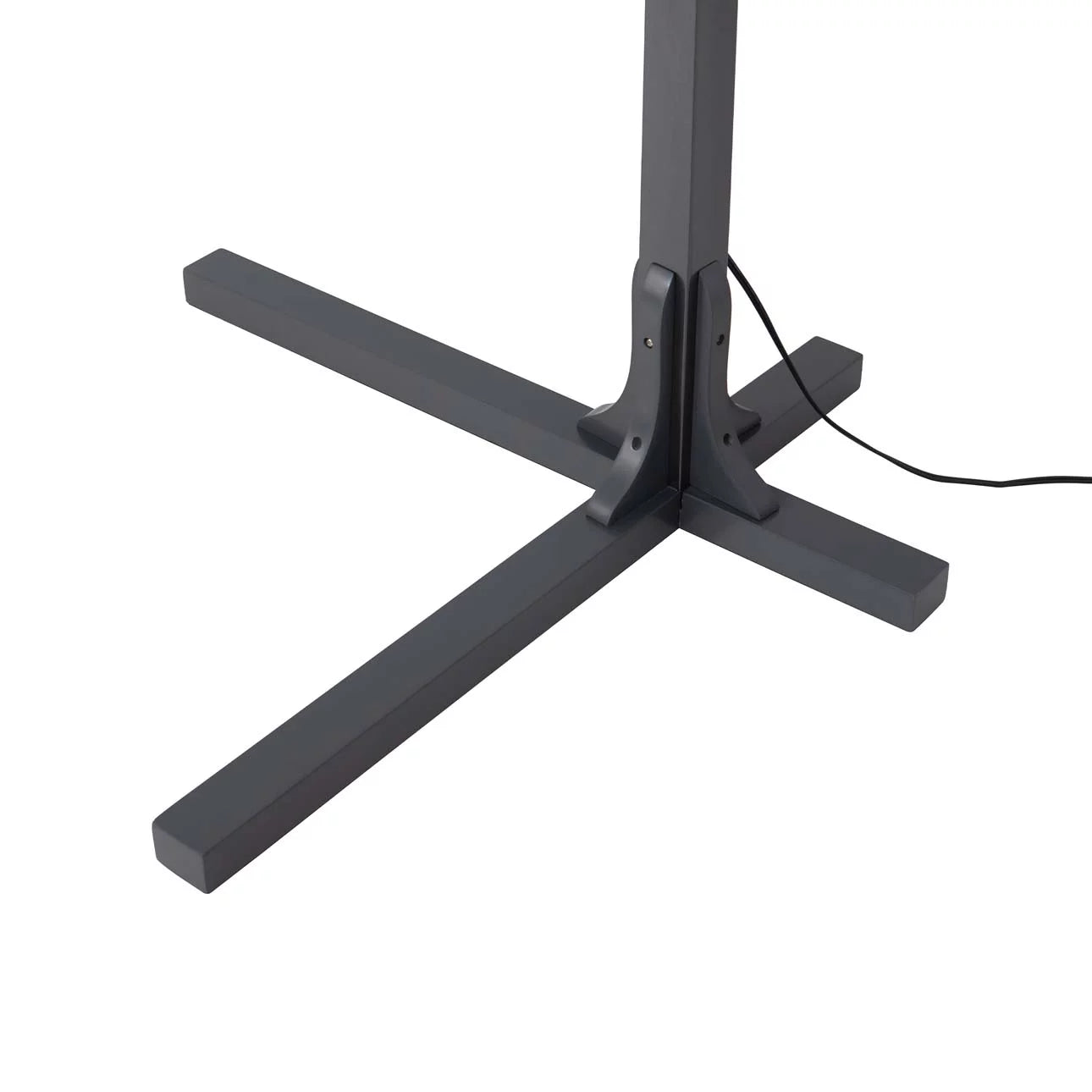 Natural Mica 3 Light Arc Charcoal Gray Wood - Floor Lamp Floor Lamp NOVA of California   