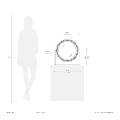 Marilyn Table Top LED Modern – Vanity Mirror Vanity Mirror NOVA of California   