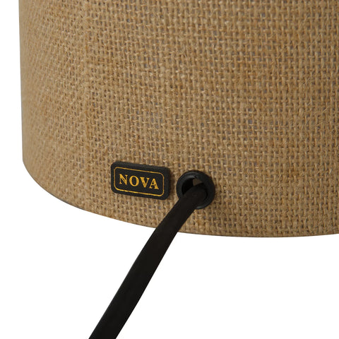 Moonlight Woven Burlap - Table Lamp Table Lamps NOVA of California   