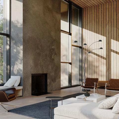 Mushroom 5 Light Arc Floor Lamp Floor Lamp NOVA of California   