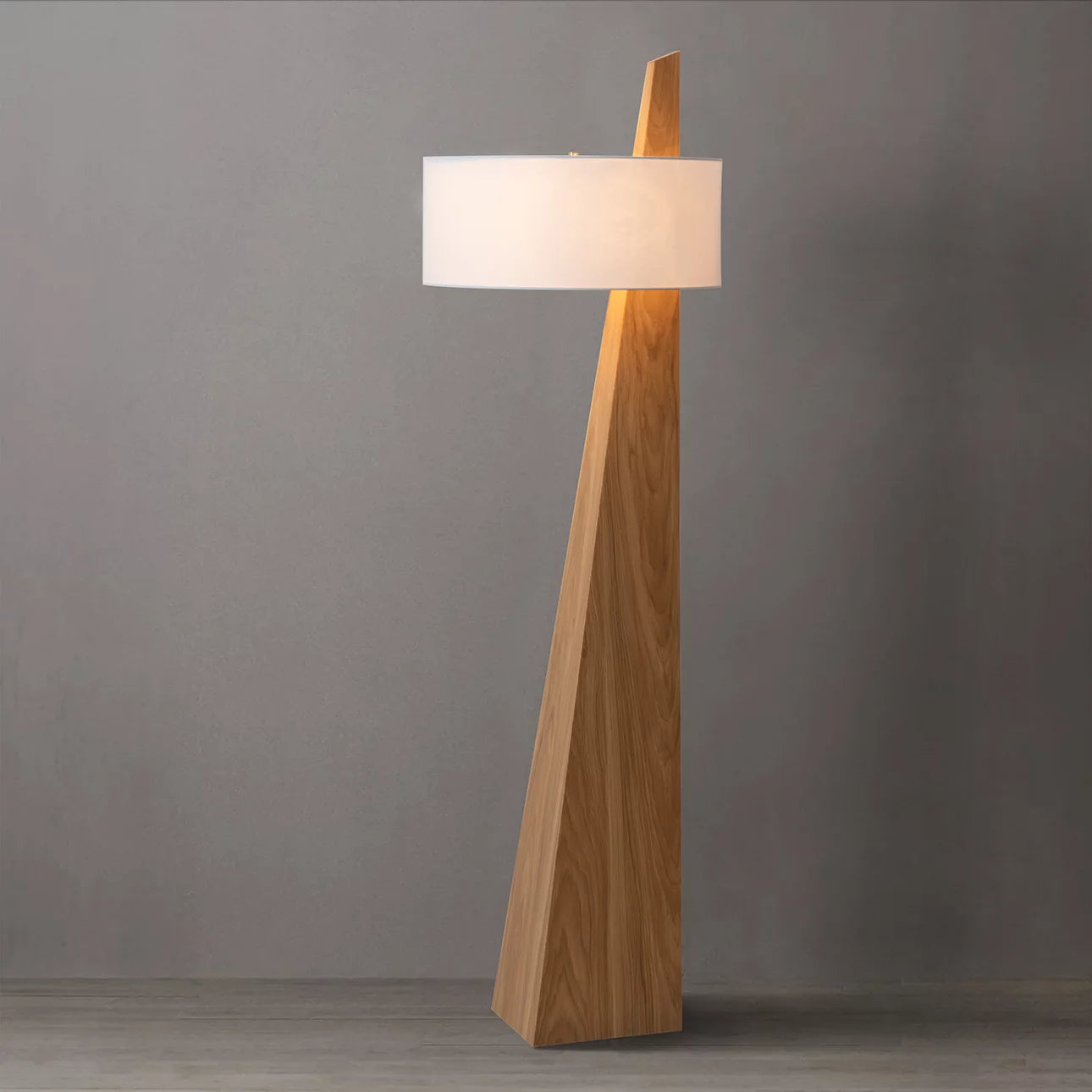 Obelisk Natural Ash Wood - Floor Lamp Floor Lamp NOVA of California   