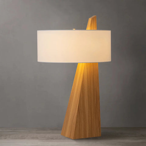 Obelisk Natural Ash Wood - Table Lamp Table Lamps NOVA of California   