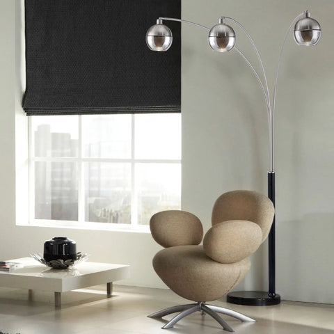 Orson 3 Light Arc Floor Lamp Floor Lamp NOVA of California   