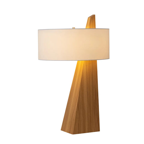 Obelisk Natural Ash Wood - Table Lamp Table Lamps NOVA of California   