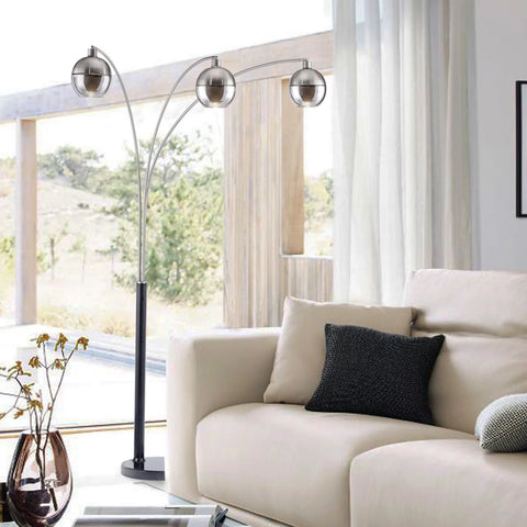 Orson 3 Light Arc Floor Lamp Floor Lamp NOVA of California   
