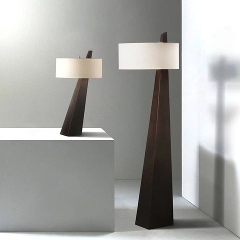Obelisk Chestnut Wood - Table Lamp Table Lamps NOVA of California   