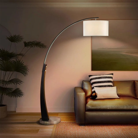 Plimpton 72″ 1 Light Arc –  Floor Lamp Floor Lamp NOVA of California   