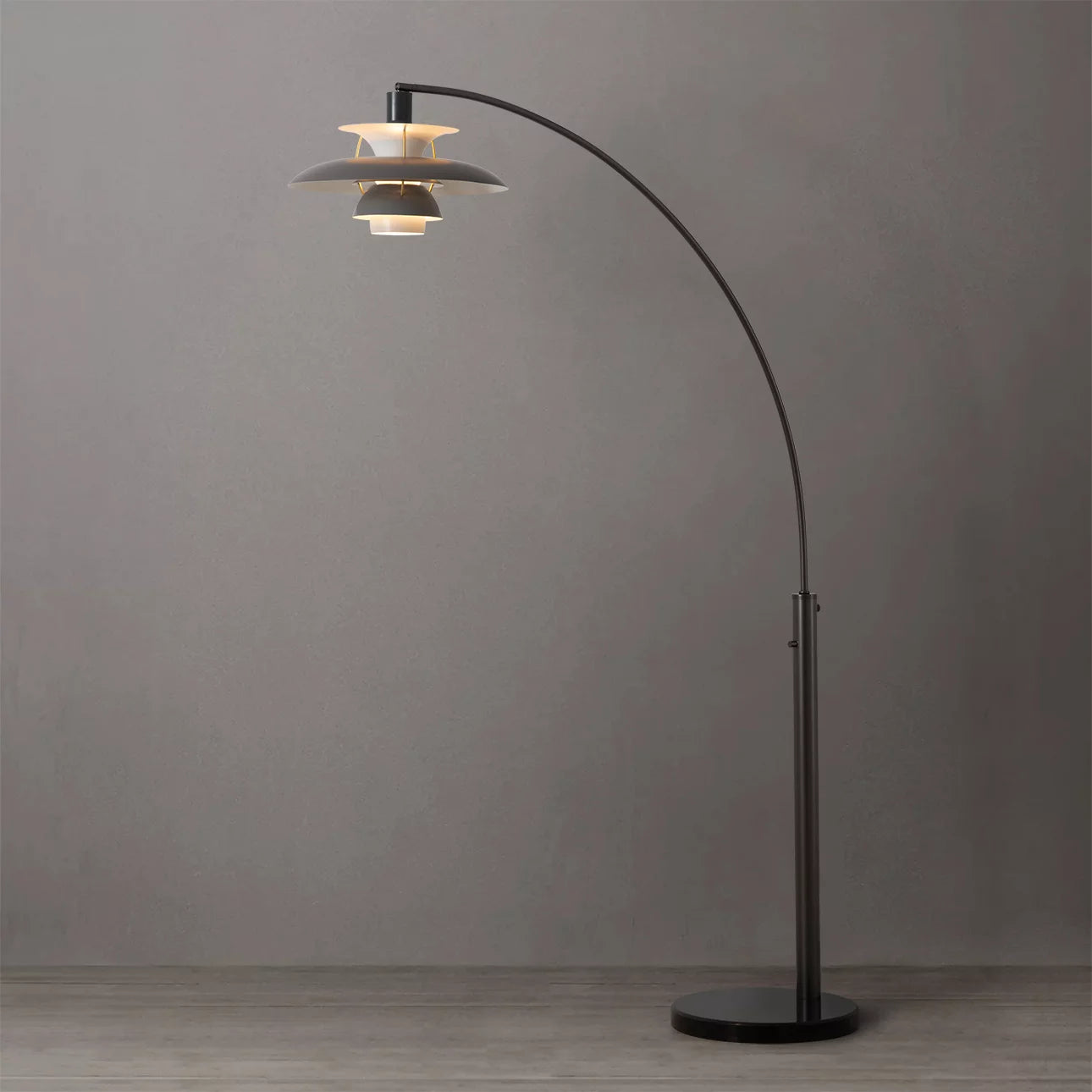 Palm Springs 1 Light Arc Floor Lamp Floor Lamp NOVA of California   