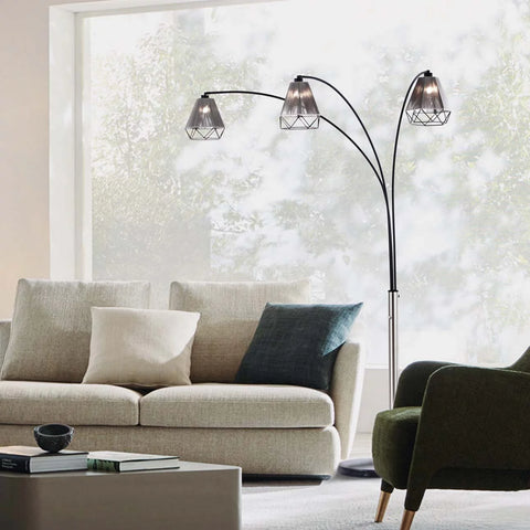 Polygon 3 Light Arc - Floor Lamp Floor Lamp NOVA of California   