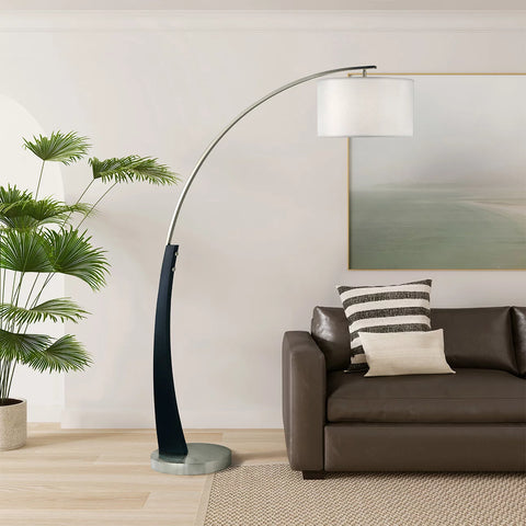 Plimpton 72″ 1 Light Arc –  Floor Lamp Floor Lamp NOVA of California   
