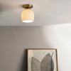 Petaluma Bone Porcelain - Semi Flush Mount Flushmount NOVA of California   