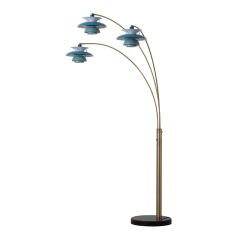 Palm Springs 3 Light Arc Floor Lamp Floor Lamp NOVA of California   