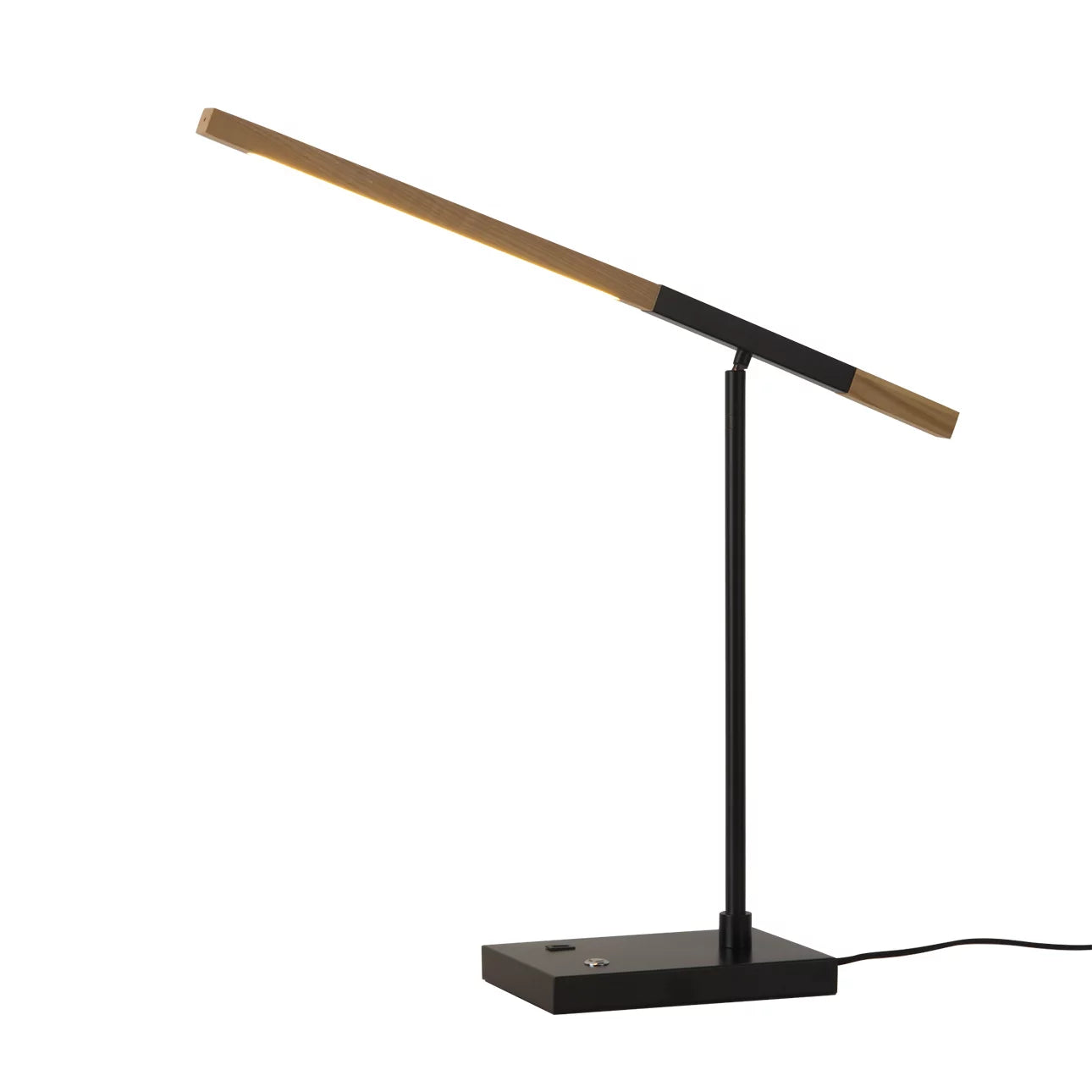 Port LED Natural Ash Wood - Table Lamp Table Lamps NOVA of California   