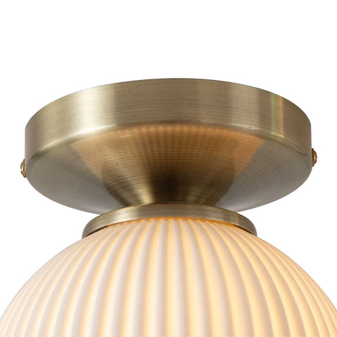 Petaluma Bone Porcelain - Semi Flush Mount Flushmount NOVA of California   