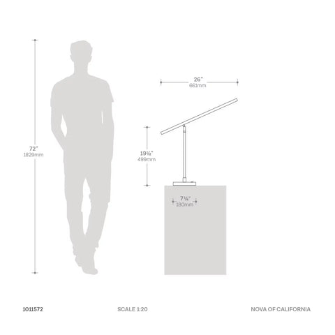 Port LED Natural Ash Wood - Table Lamp Table Lamps NOVA of California   