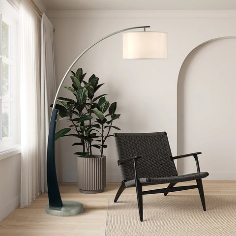 Plimpton 72″ 1 Light Arc –  Floor Lamp Floor Lamp NOVA of California   
