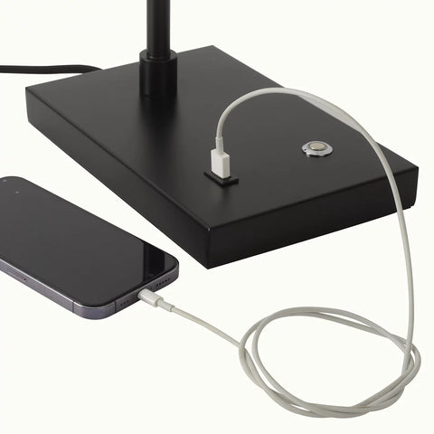 Port LED Natural Ash Wood - Table Lamp Table Lamps NOVA of California   