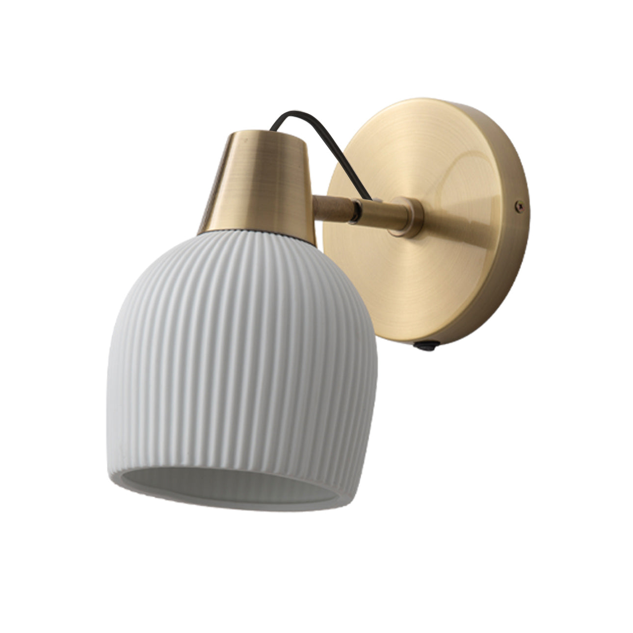 Petaluma Bone Porcelain Wall Sconce – Weathered Brass Wall Sconce NOVA of California   