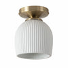 Petaluma Bone Porcelain - Semi Flush Mount Flushmount NOVA of California   