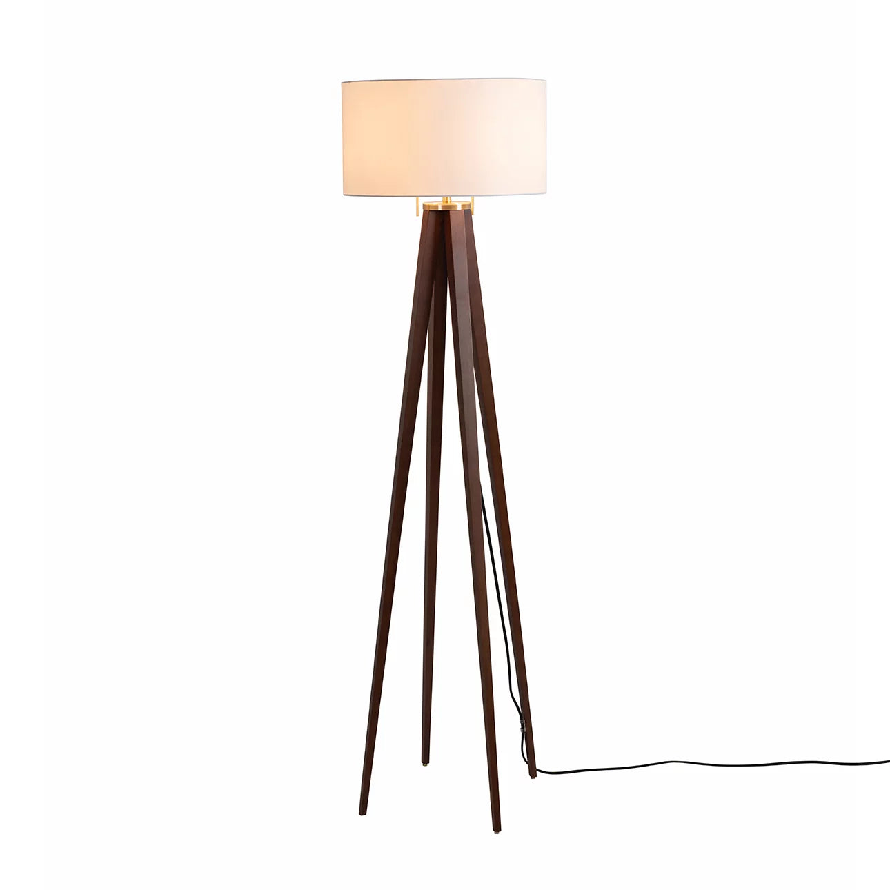 Quattro - Floor Lamp Floor Lamp NOVA of California Dark Walnut  