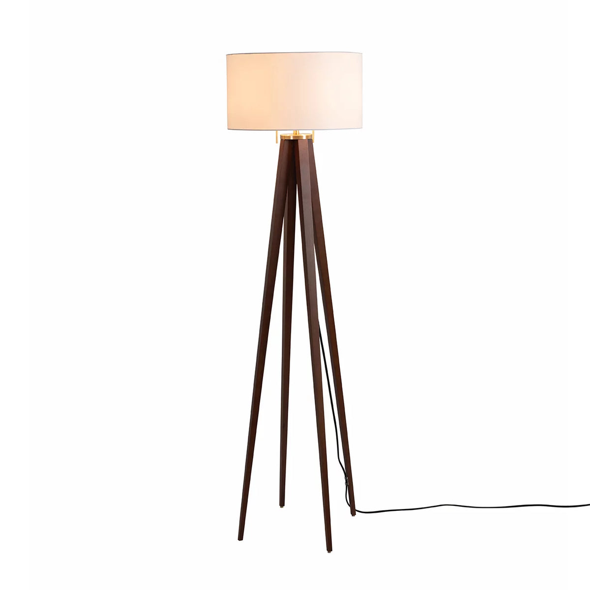 Quattro - Floor Lamp Floor Lamp NOVA of California Dark Walnut  