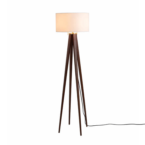 Quattro - Floor Lamp Floor Lamp NOVA of California Dark Walnut  