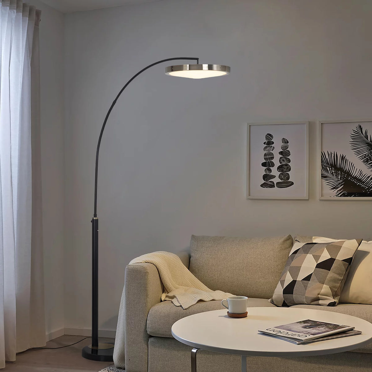 Redondo 1 Light LED Arc - Floor Lamp Floor Lamp NOVA of California   