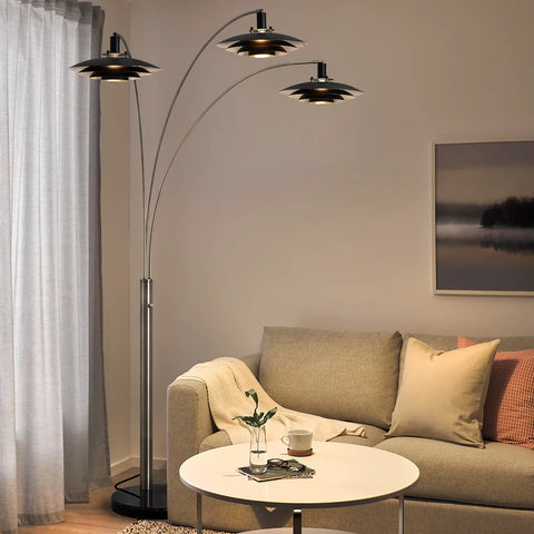 Rancho Mirage 3 Light Arc - Floor Lamp Floor Lamp NOVA of California   