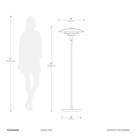 Rancho Mirage - Floor Lamp Floor Lamp NOVA of California   