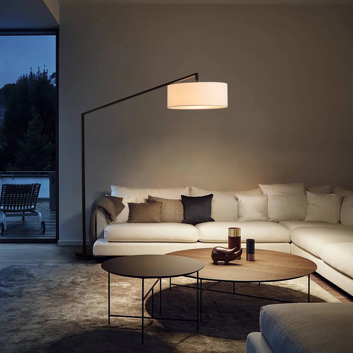 Stretch Arc Matte Black - Floor Lamp Floor Lamp NOVA of California   